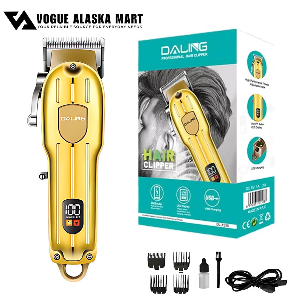 DALING 1538 Cordless Electric Rechargeable Beard Trimmer