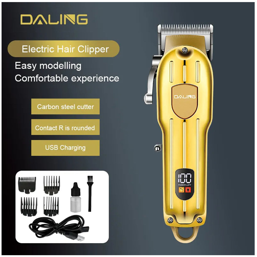 DALING 1538 Cordless Electric Rechargeable Beard Trimmer