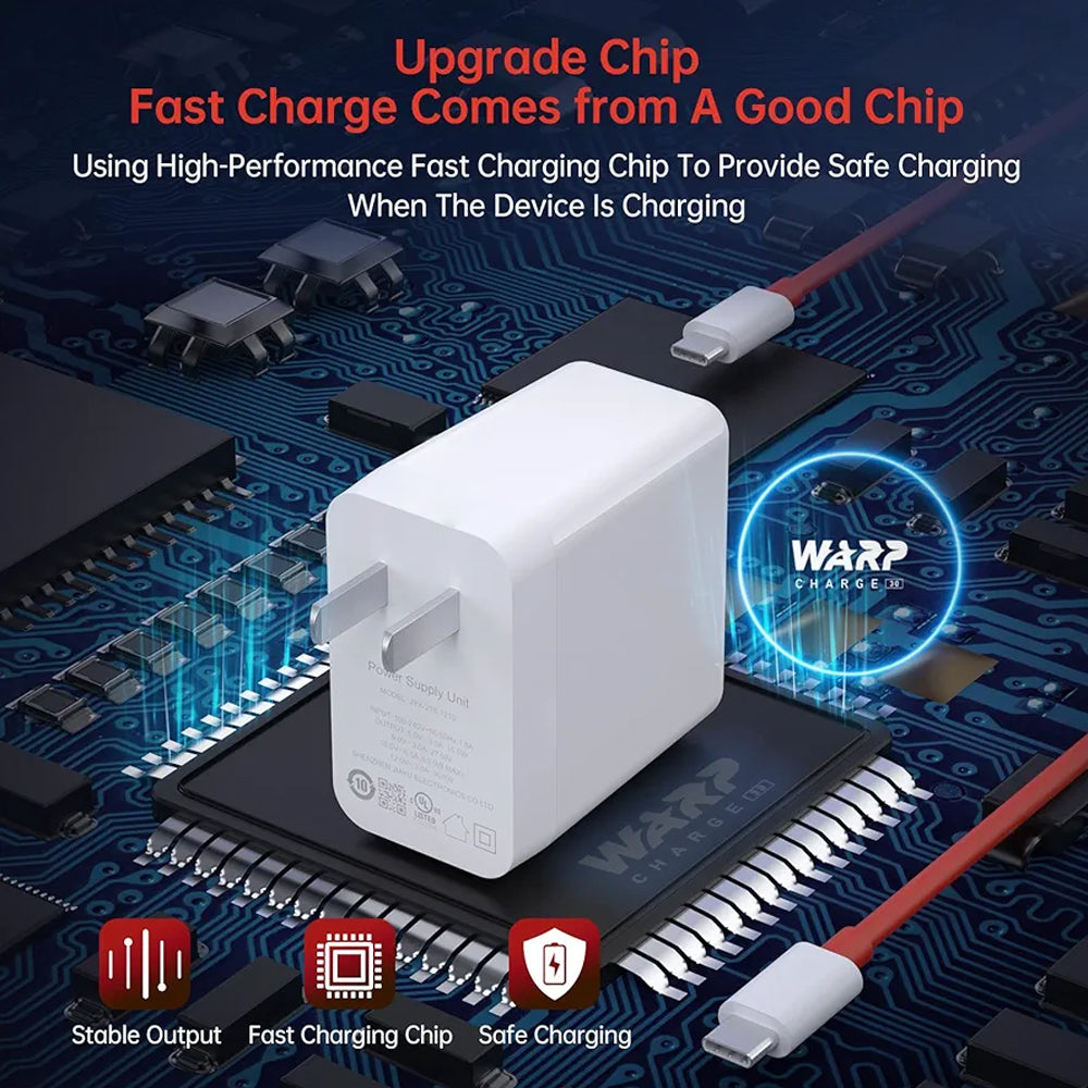 Original OnePlus 65W Warp charger With Cable